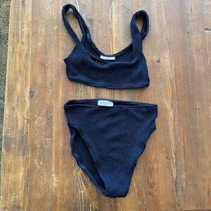 Youswim Aplomb High Waist Two-Piece Bikini Navy Blue, Size 2-12